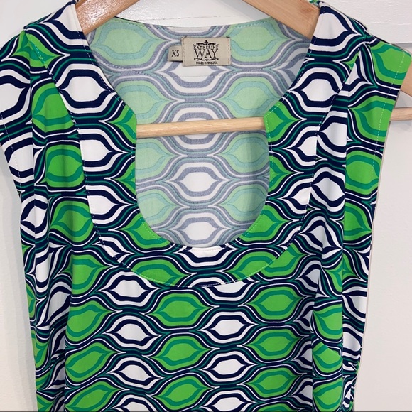 Katherine Way Captiva Dress UPF 50+ Blue Green XS - Picture 5 of 6